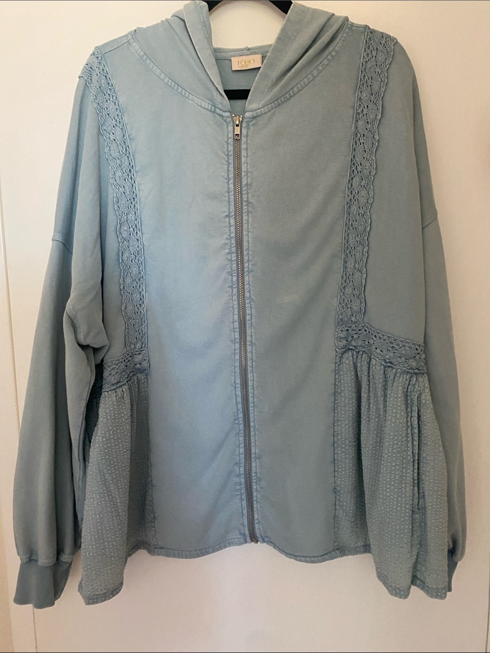 Light Blue Logo Lavish Hoodie XL(runs large)